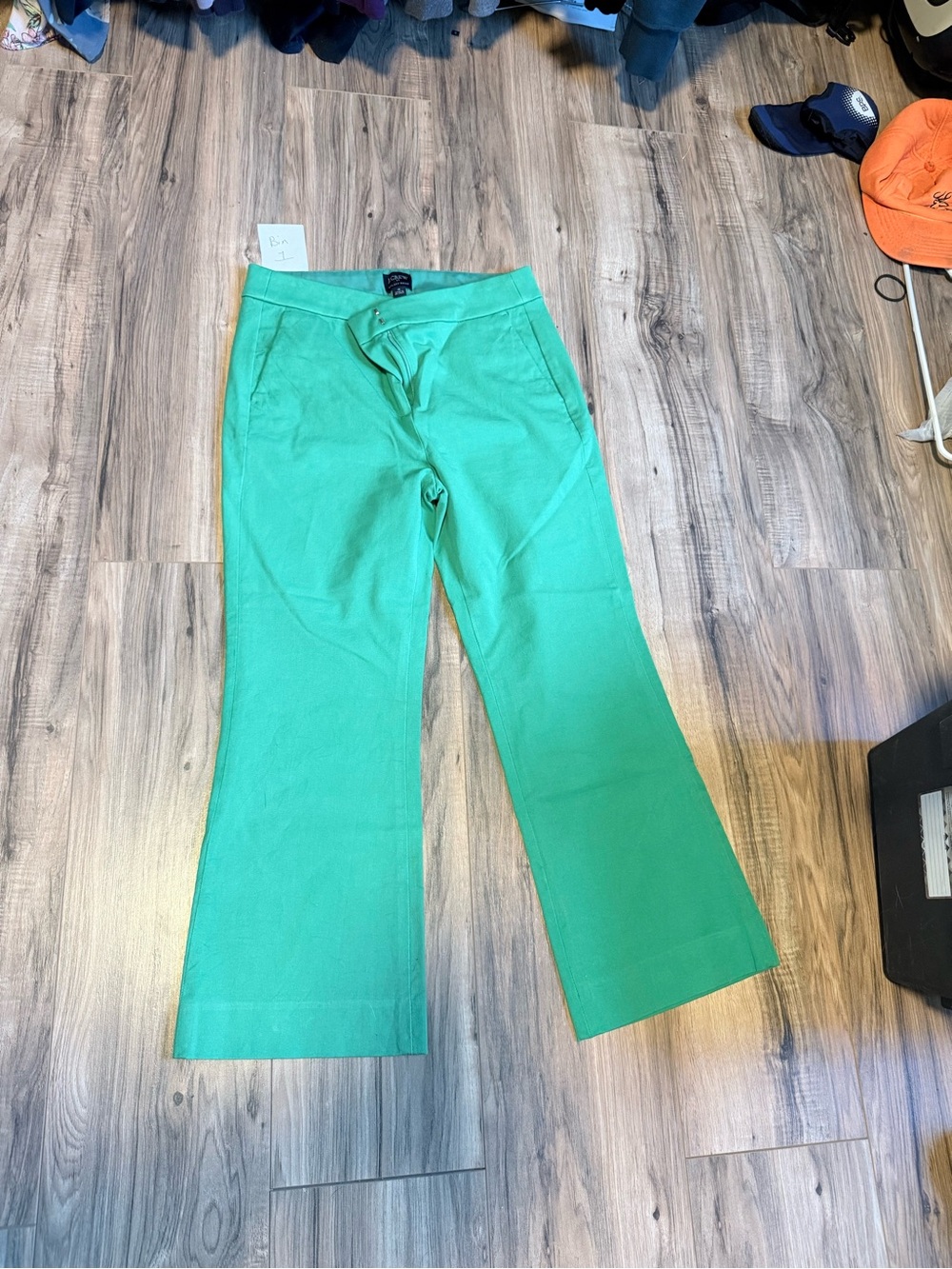 J.Crew Kelsey Emerald Green Slim Flare Dress Pants Size 4 Like New